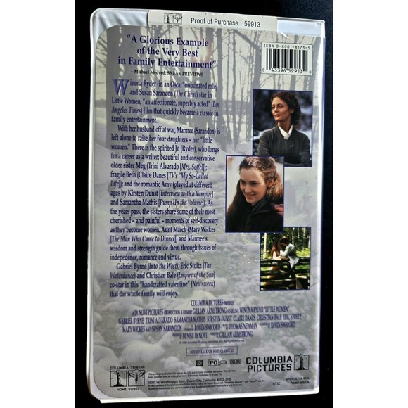 Little Men and Little Women CHRISTMAS Classics. VHS Clamshell Cases. Family Fun! - Picture 6 of 6